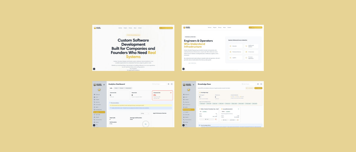 Golden Standard - Building a Comprehensive AI-Powered CRM for Multi-Channel Lead Engagement
